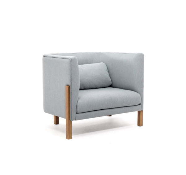 TORDINO Кресло (СЕРО-ГОЛУБ/ОРЕХ)