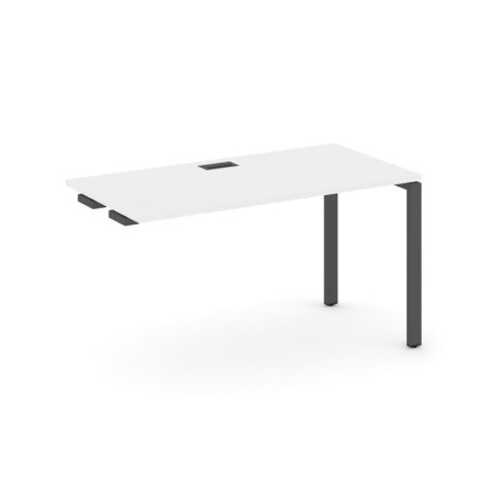 Стол-приставка к опорным элементам SN-6P.OPRS-003 (1380х600х750) (Белый/Металл Антрацит)