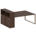 Рабочая станция с шкафом-купе на О-образном м/к Metal System Style БО.РС-СШК-2.5 Т 2210x1475x1098 (Дуб наварра/Серый металл)