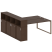 Рабочая станция с шкафом-купе на О-образном м/к Metal System Style БО.РС-СШК-4.5 Т 2210x2332x1098 (Дуб наварра/Серый металл)