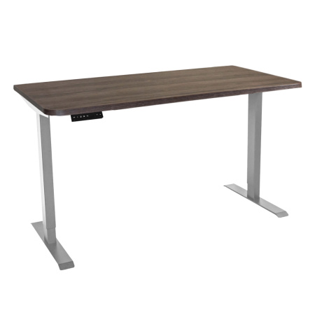Стол c электроприводом LA-T33-2AR2 (1400x600x700-1200) (Коричневый дуб | Серый)