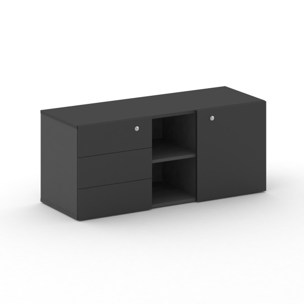 Греденция Cross CRF.GR-1 (1250x460x532) (Черный F-Базальт UM)