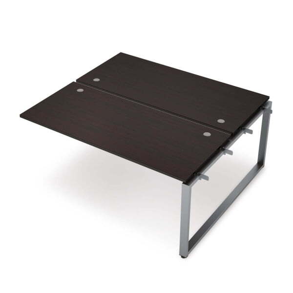 6МБС-О.6288 Бенч-система на 2 рабочих места, средний модуль (1200x1635x750) (Венге/Алюминий матовый)