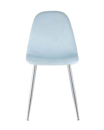 Стул Валенсия велюр пыльно-голубой хромированные ножки (Стул Валенсия пыльно-голубой)