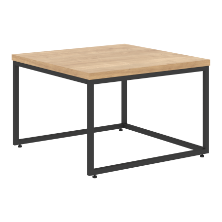 Стол журнальный LOFTIS LCT 6060 600х600х400 (Дуб БофордЧерный)