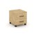 Тумба мобильная 2 ящика стандартные колеса SN.TM-001 (416х460х437) (Антрацит/Тиквуд Светлый)