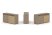 Тумба двойная + топ ES.NB.2T-6 (1500х410х750) (Латте/Тиквуд Светлый)