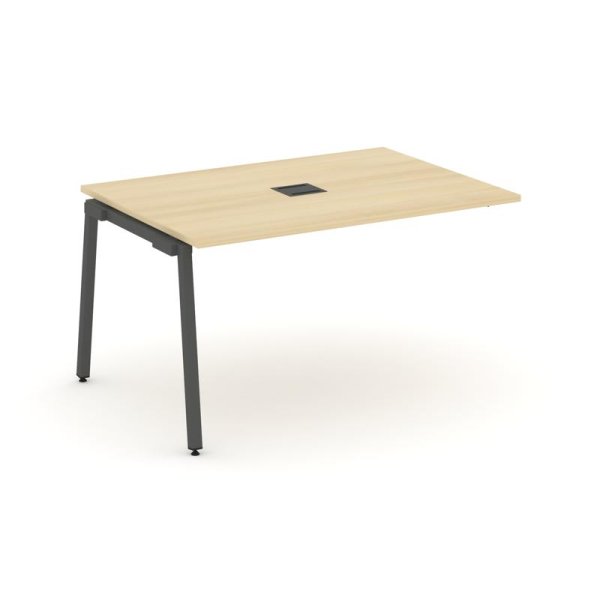 Проходной наборный элемент переговорного стола SN-4A.NSPRG-001 (980х980х750) (Акация Лорка/Металл Антрацит)