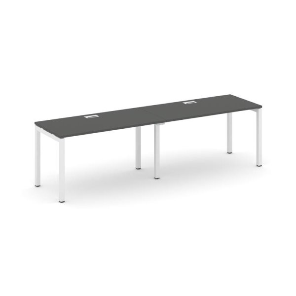 Рабочая станция 1 сторонняя SN-5P.ORS-021 (1960х800х750) (Антрацит/Металл Белый)