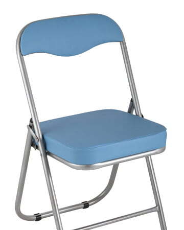 Стул складной ДЖОН металлик, голубой (Стул складной Джон голубой)