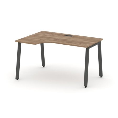 Стол рабочий эргономичный SN-6A.SPA-001(L) (1380х600/980х750) (Дуб Табак/Металл Антрацит)