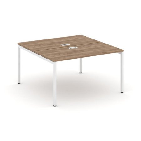 Рабочая станция 2-х сторонняя SN-4P.DRS-021 (980х1632х750) (Дуб Табак/Металл Белый)
