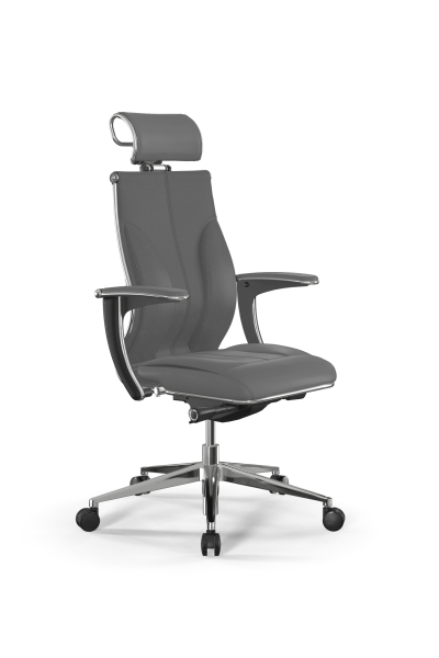 Кресло для руководителя Метта Samurai M3-11U - Infinity /Kc06/Wm06/U1mL-mL/H2cL-3D(M26.B32.G25.W03) (Серый)