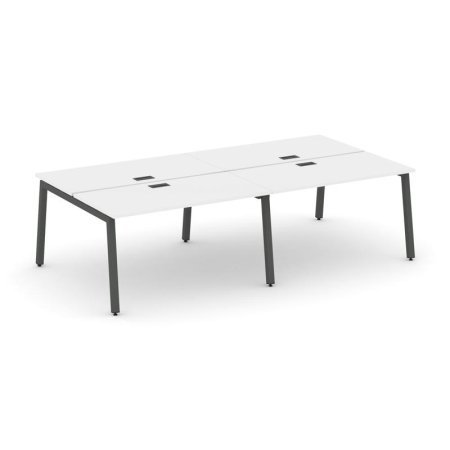 Рабочая станция 2-х сторонняя SN-5A.DRS-042 (2360х1432х750) (Белый/Металл Антрацит)