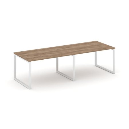 Стол переговорный SN-6O.SPRG-013.3 (2760х980х750) (Дуб Табак/Металл Белый)