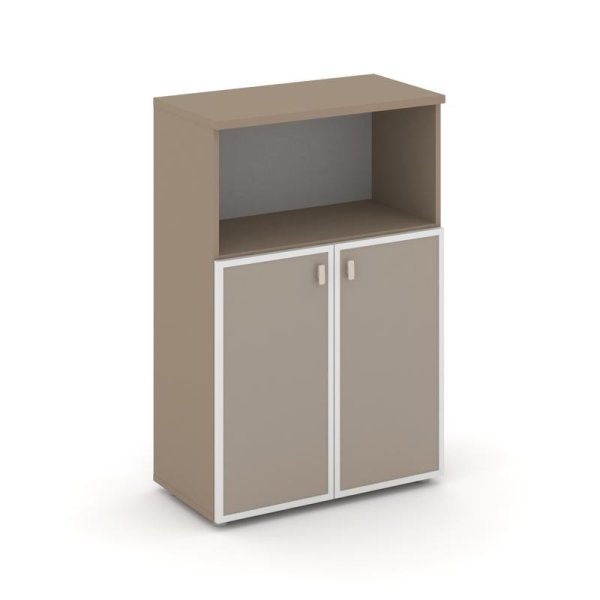 Шкаф средний широкий ES.ST-2.2R I (800х420х1207) (Латте/Лакобель umbra)
