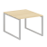 Переговорный стол 1 столешница Metal System Style БО.ПРГ-1.1 1000x1235x750 (Дуб Наварра/Серый металл)