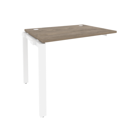 Наборный элемент рабочей станции на П-образном м/к Onix O.MP-1.NRS-1.7 980x720x750 (Тиквуд Темный/Белый Металл)