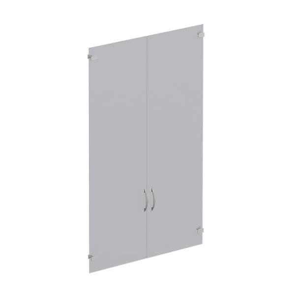 Двери стеклянные (комплект - 2 шт.) Формула ФР 605 380x0x1120 (Вяз светлый)