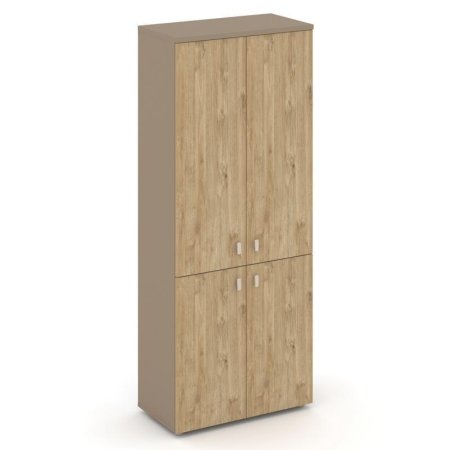 Шкаф высокий широкий ES.ST-1.3 (800х420х1977) (Латте/Тиквуд Светлый)