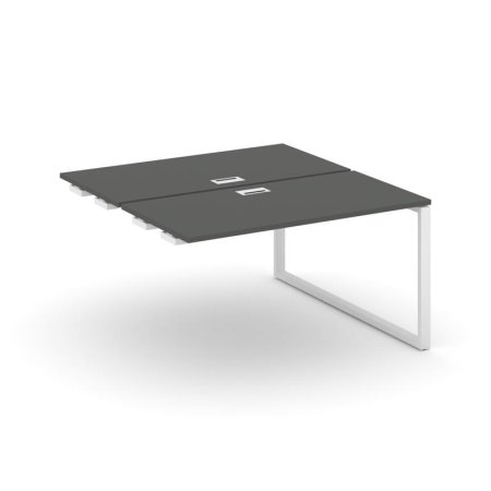 Стол-приставка к опорным элементам SN-6O.DPRS-014 (1580х1432х750) (Антрацит/Металл Белый)