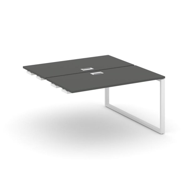 Стол-приставка к опорным элементам SN-6O.DPRS-004 (1580х1232х750) (Антрацит/Металл Белый)