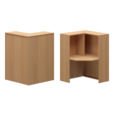 Стойка угловая левая Ресепшн А-555 900x900x1220 (Ольха)