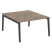 Рабочая станция на деревянных опорах Onix Wood OW.D.RS-2.3.8 1380x1635x750 (Тиквуд Светлый/Дуб Темный)