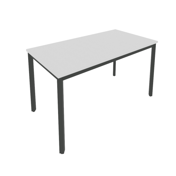 Стол письменный на металлокаркасе Slim С.СП-5 1380x720x750 (Серый/Антрацит металл)