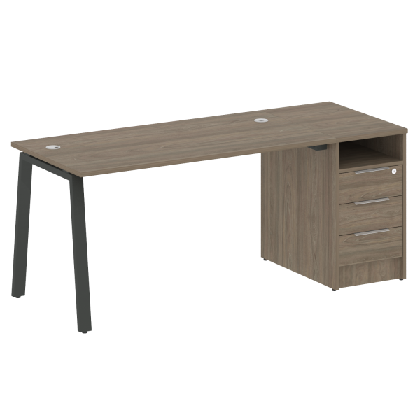 Рабочая станция Metal System Style БА.РС-СТП-1.3 1812x720x750 (Вяз/Антрацит металл)