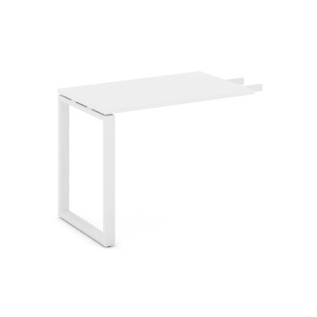 Брифинг-приставка SN-6O.BR-003 (980х600х750) (Белый/Металл Белый)