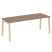 Стол руководителя на деревянных опорах Onix Wood Direct OW.SRR-6.8 1980x800x750 (Тиквуд Темный/Дуб Светлый)