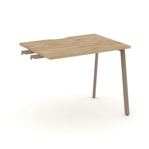 Стол приставка к опорным тумбам ES.SPR-1-VP (980х730х750) (Тиквуд Светлый/Металл Латте)
