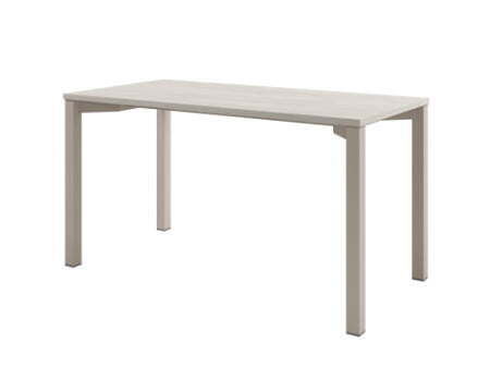 Стол одиночный на металлокаркасе Solution D-31 1400x700x750 (Акация Морава/КашемирБежевый)