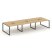 Рабочая станция 2-х сторонняя SN-6O.DRS-083 (4140х1632х750) (Тиквуд Светлый/Металл Антрацит)
