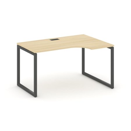Стол рабочий эргономичный SN-4O.SPA-021(R) (1380х800/980х750) (Акация Лорка/Металл Антрацит)