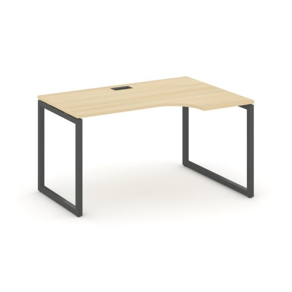 Стол рабочий эргономичный SN-4O.SPA-021(R) (1380х800/980х750) (Акация Лорка/Металл Антрацит)
