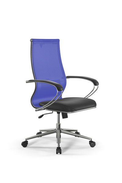 Кресло для руководителя Метта Sit 10 B2-163K - T+Extra /Km00/Wm12/K1cL(M09.B23.G18.W01) (Васильковый | Черный)