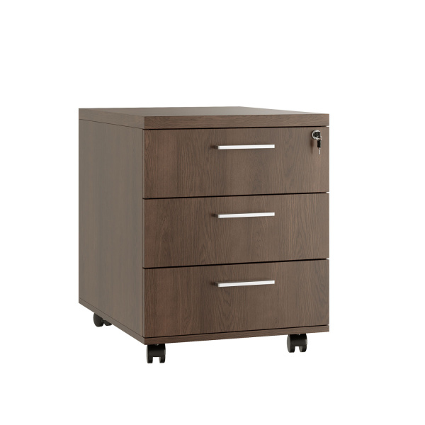 Тумба подкатная 3 ящ. Davos DVS23303 480x620x600 (Дуб шоколад)