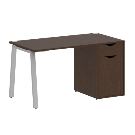 Стол письменный VR.SP-3-138.1.A 1380x720x750 (Венге Цаво/Серый Металл)