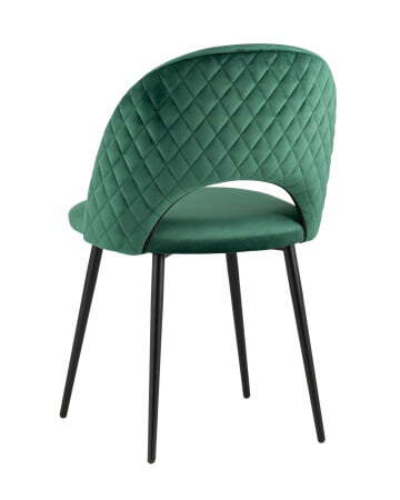 Стул Меган велюр с ромбами зеленый (Стул Меган зеленый)