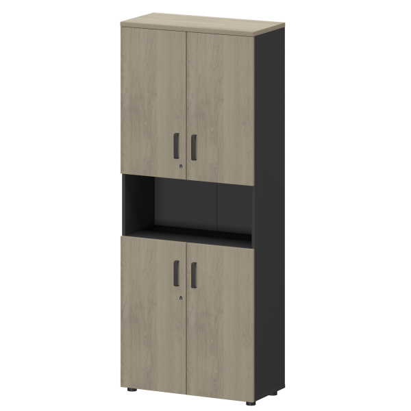 Шкаф Смарт СМШ-58Д4 Тип2 792x380x1990 (Графит/Кронберг)