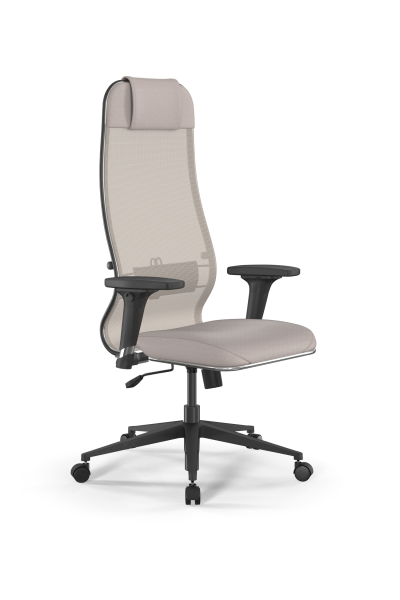 Кресло для руководителя Метта Sit 10 B1-115D - X2+Extra /Um00/Wm12/D02P(M09.B11.G19.W02) (Светло-бежевый)