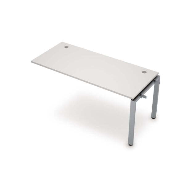 6МБС.6177 Линейная бенч-система, средний модуль (1000x700x750) (Белый/Алюминий матовый)