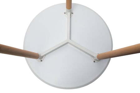 Стол DST круглый белый (Стол обеденный DST белый)