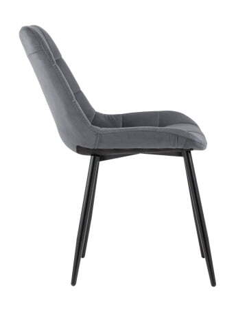 Стул Флекс велюр тёмно-серый (Стул Флекс темно-серый)