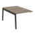 Наборный элемент рабочей станции на деревянных опорах Onix Wood OW.2.NRS-1.8 980x1635x750 (Тиквуд Светлый/Дуб Темный)