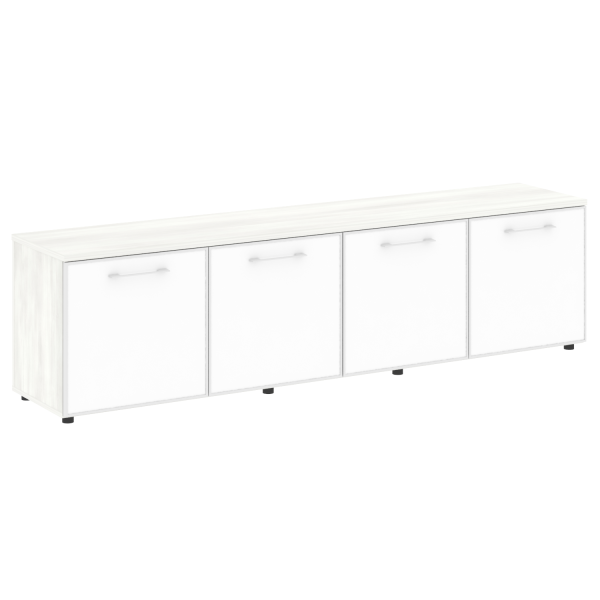 Тумба модульная белые двери LT.TS 4.6 2200x450x580 (Снежная Патина)