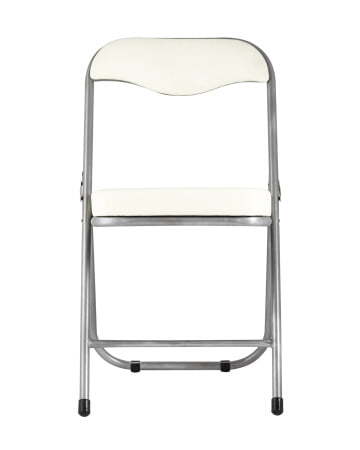 Стул складной ДЖОН металлик, слоновая кость (Стул складной Джон слоновая кость)