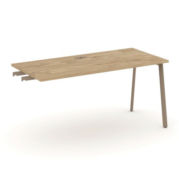 Стол приставка к опорным тумбам ES.SPR-4-LP (1580х730х750) (Тиквуд Светлый/Металл Латте)